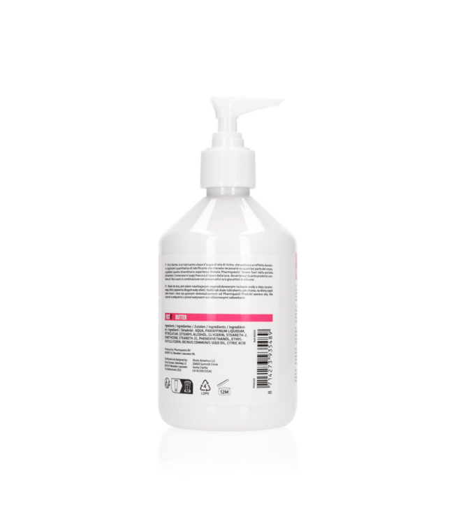 Waterbased Sliding Butter - 17 fl oz / 500 ml - Pump