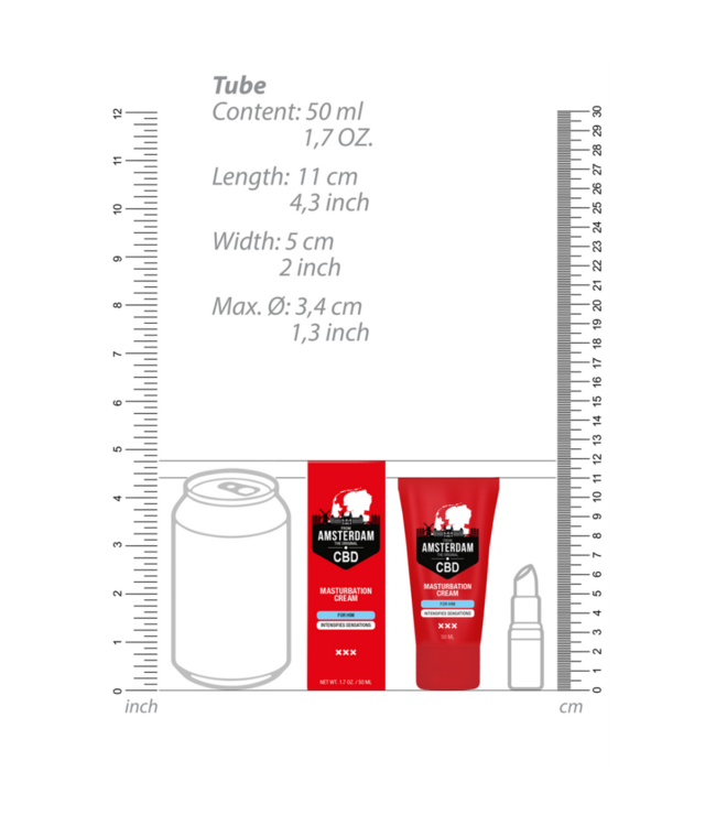 Original CBD from Amsterdam - Masturbation Cream for Him - 2 fl oz / 50 ml