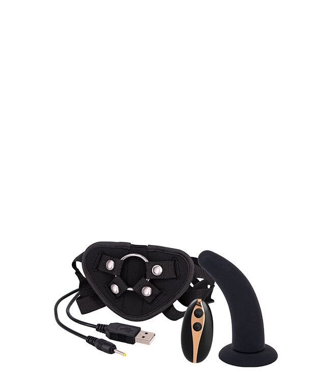 5INCH VIBRATION DILDO STRAP-ON BLACK