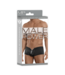 Male Power Shorts with Zipper - S/M - Black