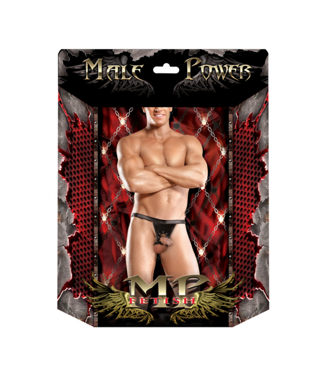 Appolo - Power Sock with Round Cut and Open Back - S/M - Black