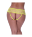 Magic Silk Skirted Hipster with Open Crotch Panty - 2X - Lime