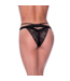 Magic Silk Peek-a-Boo Cheeky Panty - S/M - Black