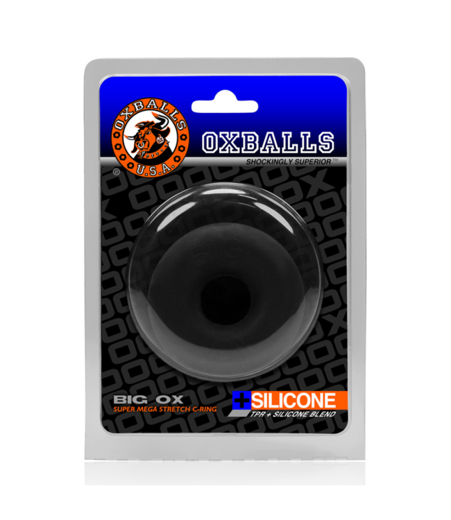 Big OX - Thick Blubbery Cockring - Black Ice
