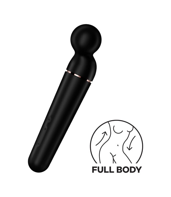 SATISFYER PLANET WAND-ER BLACK + ROSEGOLD