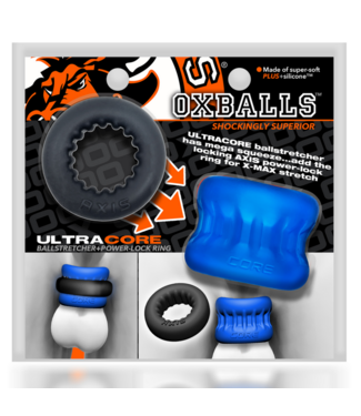 Oxballs Ultracore - Core Ballstretcher with Axis Ring - Blue Ice