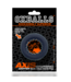 Oxballs Axis - Inner Ribbed Griphold Cockring - Black Ice