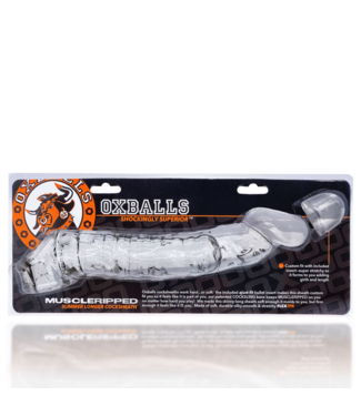 Oxballs Muscle Ripped - Long Veiny Cocksheath - Clear