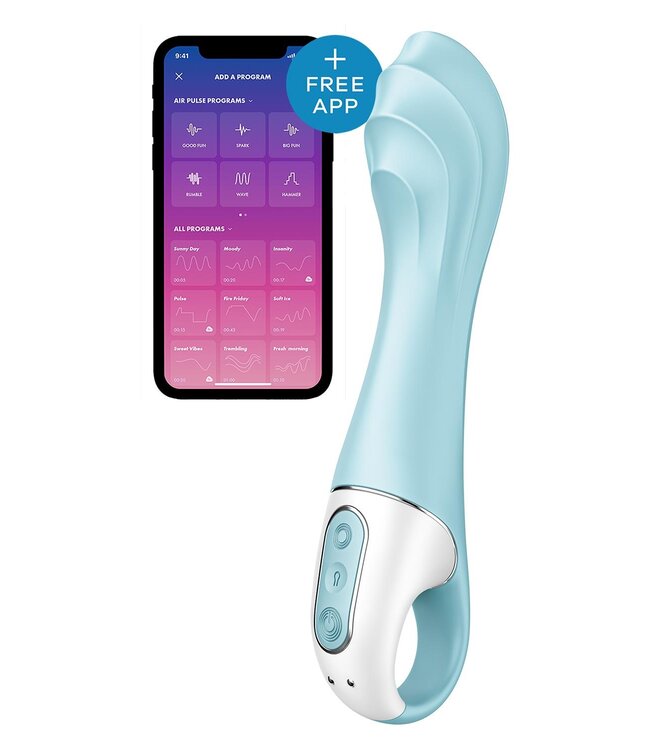 SATISFYER AIR PUMP VIBRATOR 5 CONNECT APP BLUE