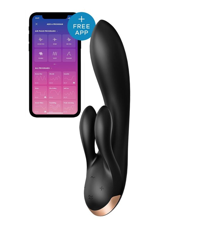SATISFYER DOUBLE FLEX BLACK