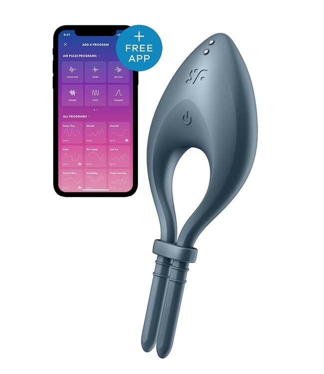SATISFYER BULLSEYE DARK CONNECT  APP BLUE