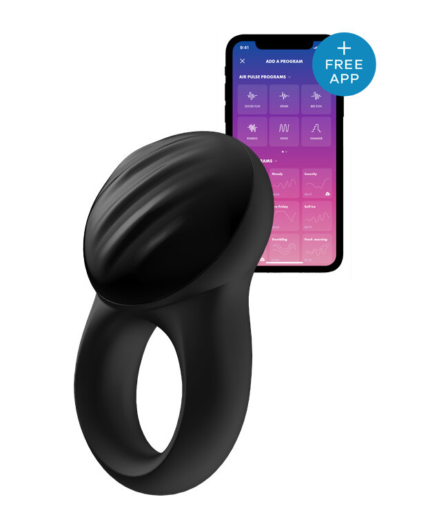 SATISFYER SIGNET RING BLACK