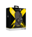 Ouch! by Shots Open Mouth Gag Head Harness with Plug Stopper - Black