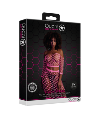 Ouch! by Shots Long Sleeve Crop Top and Long Skirt