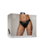 Ouch! by Shots Vibrating Strap-on Panty Harness with Open Back - M/L - Black