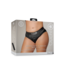Ouch! by Shots Vibrating Strap-on High-cut Brief - XL/XXL - Black