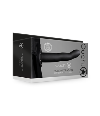 Ouch! by Shots Curved Hollow Strap-On - 8 / 20 cm