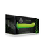 Ouch! by Shots Glow in the Dark Textured Curved Hollow Strap-On - 8 / 20 cm