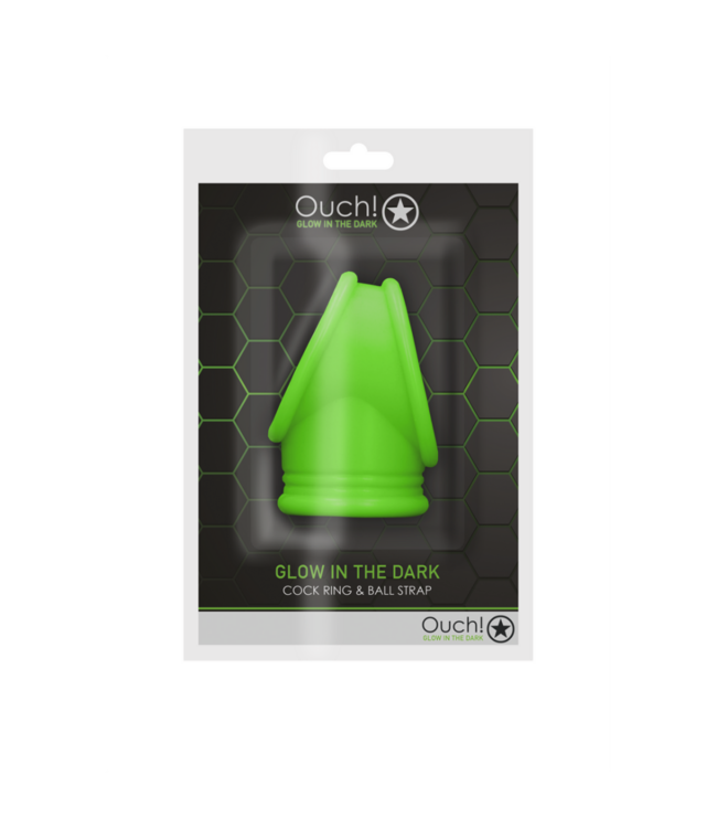 Cockring  Ball Strap - Glow in the Dark