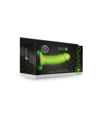 Ouch! by Shots Realistic Strap-On Harness - Glow in the Dark - 7 / 18 cm