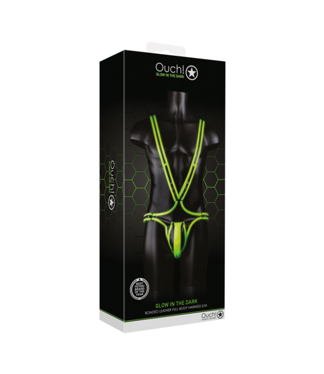 Body-Covering Harness - Glow in the Dark - S/M
