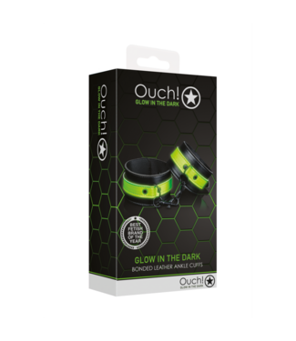 Ouch! by Shots Ankle cuffs - Glow in the Dark
