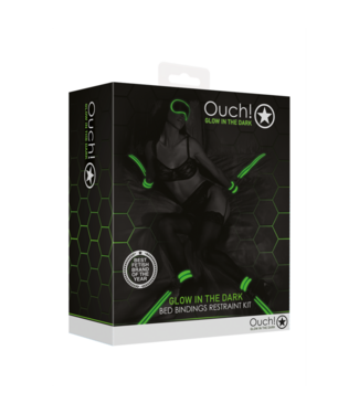 Ouch! by Shots Attachement Set for Bed Bindings - Glow in the Dark