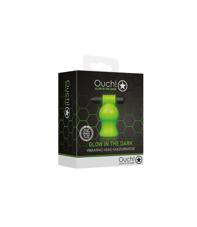 Vibrating Head Masturbator - Glow in the Dark