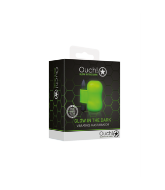 Ouch! by Shots Vibrating Masturbator - Glow in the Dark