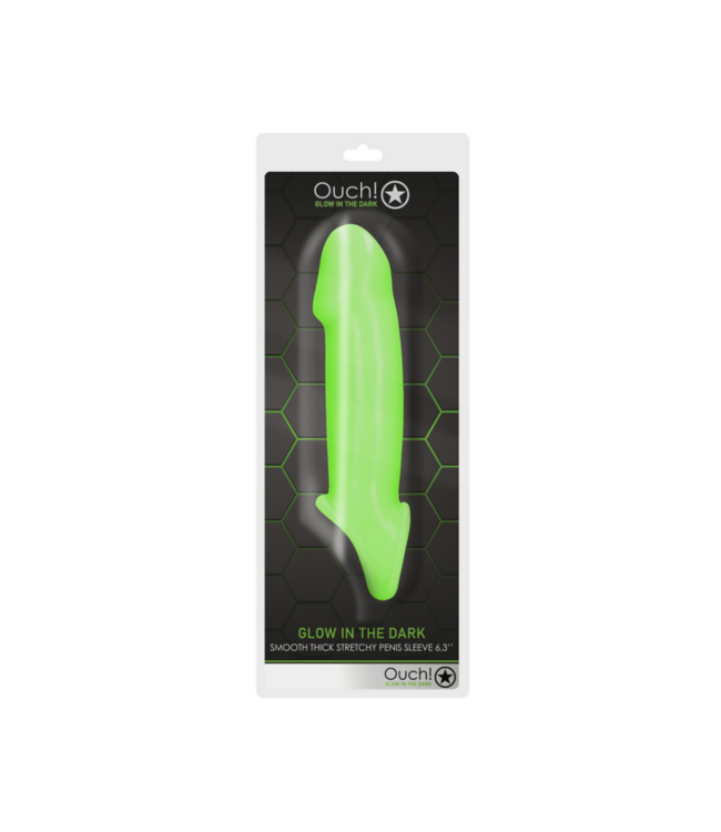 Smooth Thick Stretchy Penis Sheath - Glow in the Dark