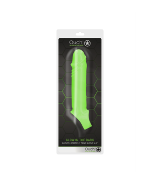 Ouch! by Shots Smooth, Stretchable Penis Sheath - Glow in the Dark