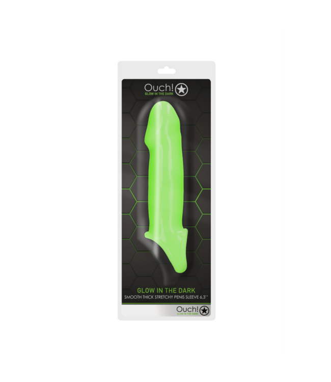 Smooth Thick Stretchy Penis Sheath - Glow in the Dark