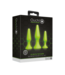 Ouch! by Shots Butt Plug Set - Glow in the Dark