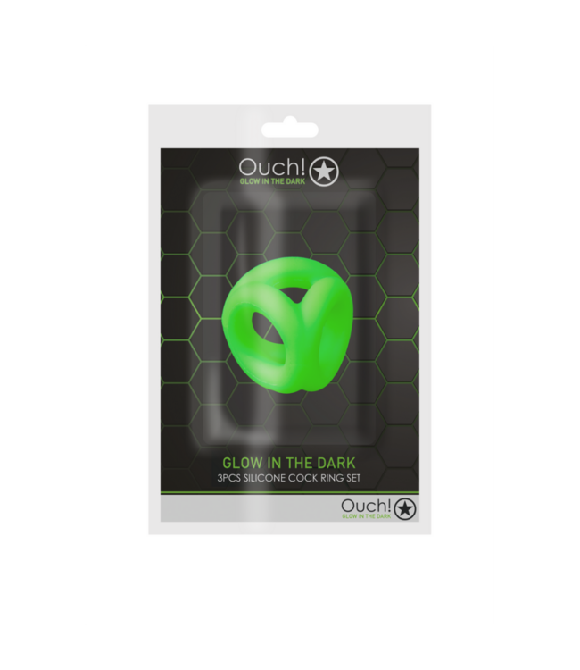 Cockring  Ball Strap - Glow in the Dark