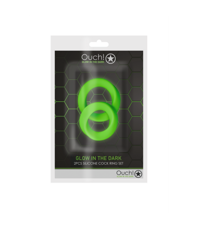 Cockring Set - Glow in the Dark - 2 Pieces