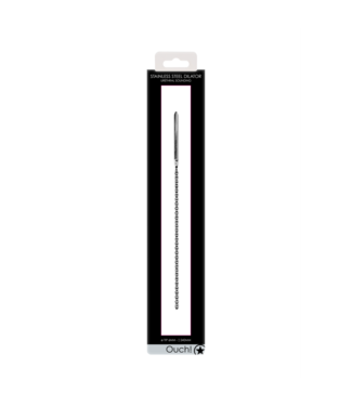 Ouch! by Shots Stainless Steel Ribbed Dilator - 0.2 / 6 mm