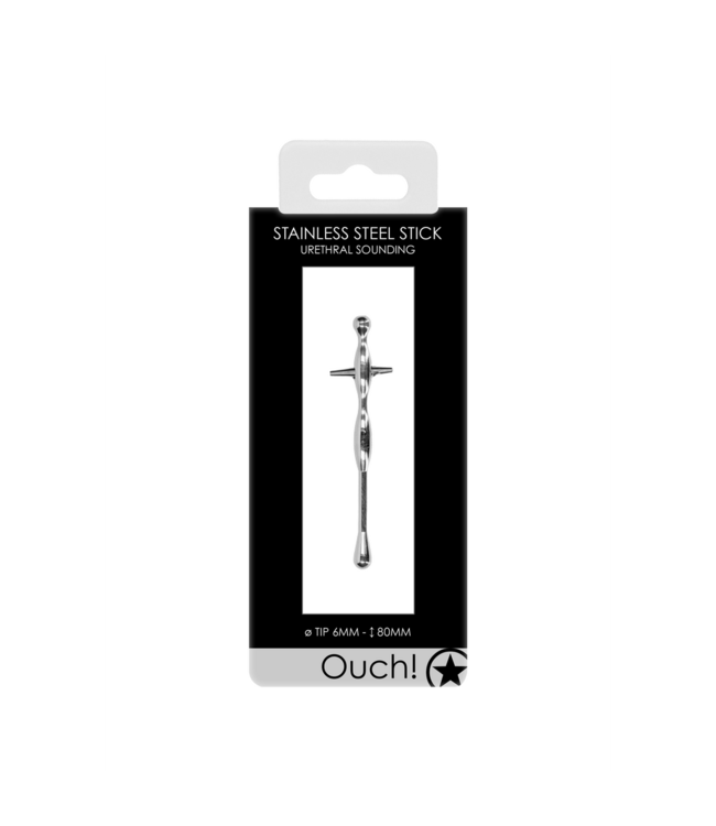 Penis Plug with Ribs - 0.2 / 6 mm
