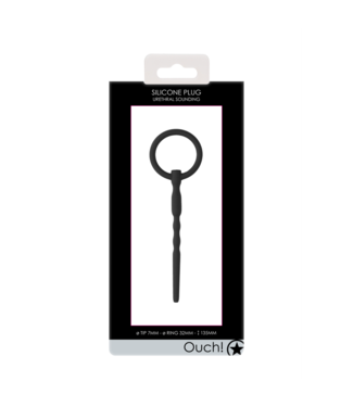 Ouch! by Shots Silicone Penis Plug - 0.3 / 7 mm