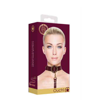Ouch! by Shots Luxurious Collar with Leash