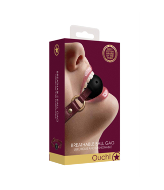 Ouch! by Shots Breathable Ball Gag