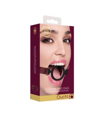 Ouch! by Shots Silicone Open Ring Gag