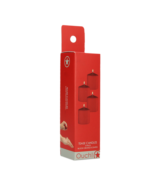 Tease Candles - Sinful - 4 Pieces - Red