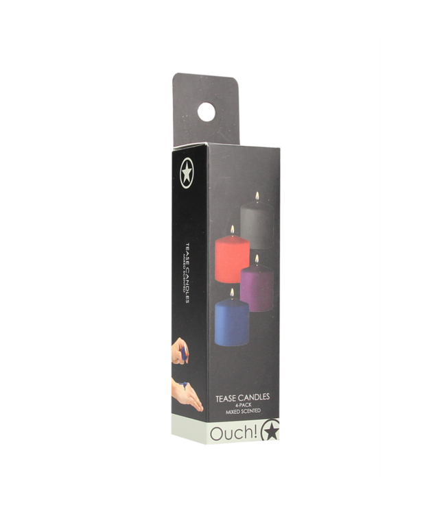 Tease Candles - Mix - 4 Pieces - Multicolor