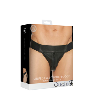 Ouch! by Shots Plain Front With Zip Jock - L/XL