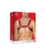 Ouch! by Shots Leather Bulldog Harness with Buckles - S/M
