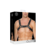 Ouch! by Shots Leather Bulldog Harness with Buckles - S/M