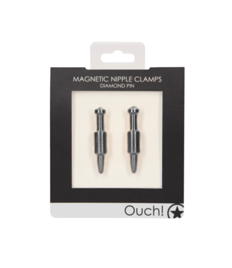 Ouch! by Shots Magnetic Nipple Clamps Diamond Pin