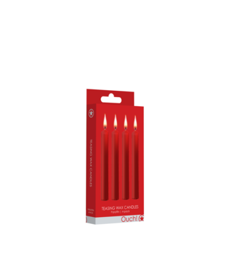 Ouch! by Shots Teasing Wax Candles - 4 Pieces - Red
