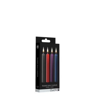 Ouch! by Shots Teasing Wax Candles - 4 Pieces - Multicolor