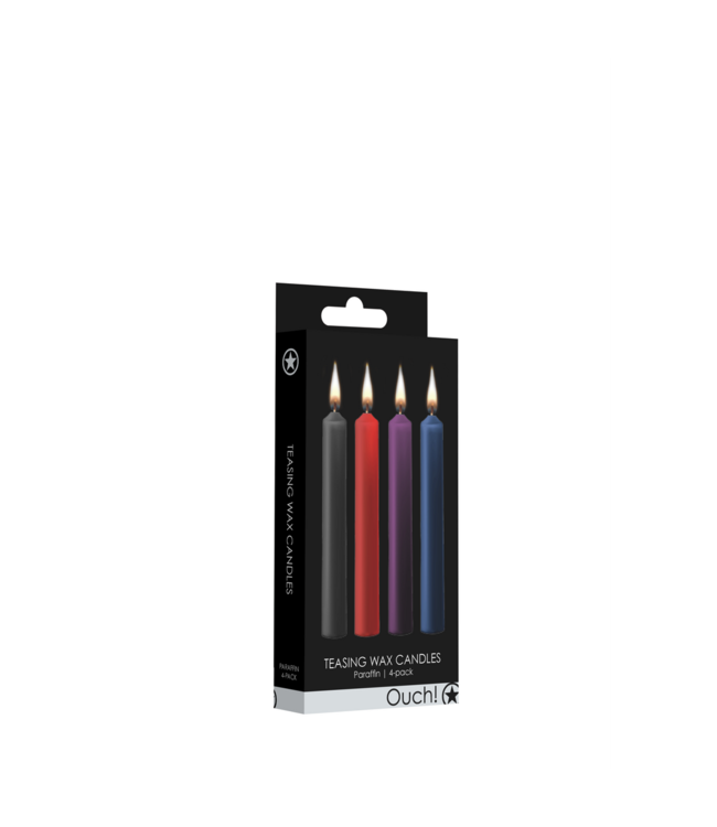 Teasing Wax Candles - 4 Pieces - Multicolor